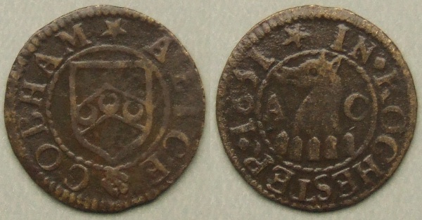 Rochester, Alice Cobham 1651 farthing N2701